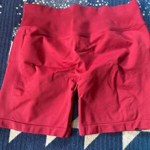 Vibrant Red Women's Athletic Shorts